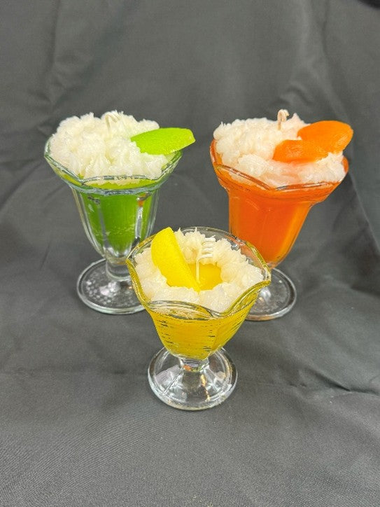 Citrus Parfait Dessert Candle