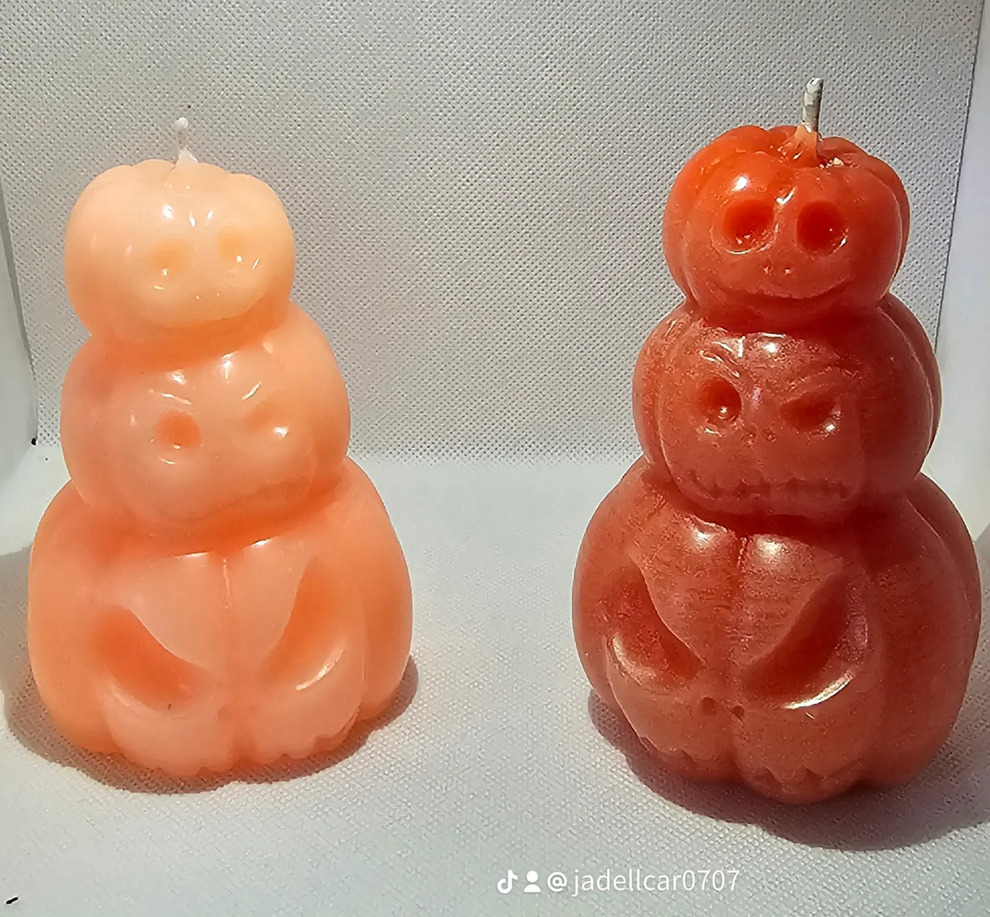 "Triple the Treat" Stacked Pumpkin Candle